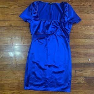 Blue mini dress